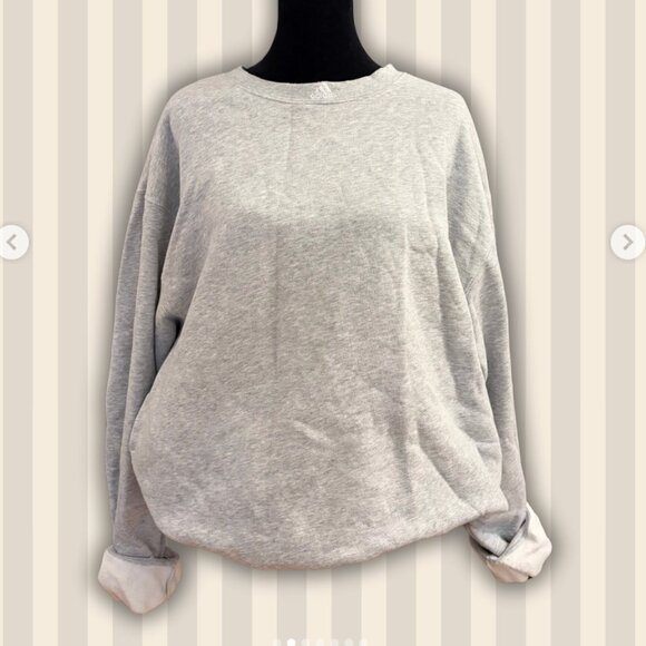 Adidas grey crewneck with embroidered logo on collar - Picture 2 of 5